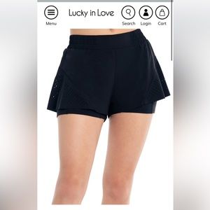 Lucky in Love tennis shorts
